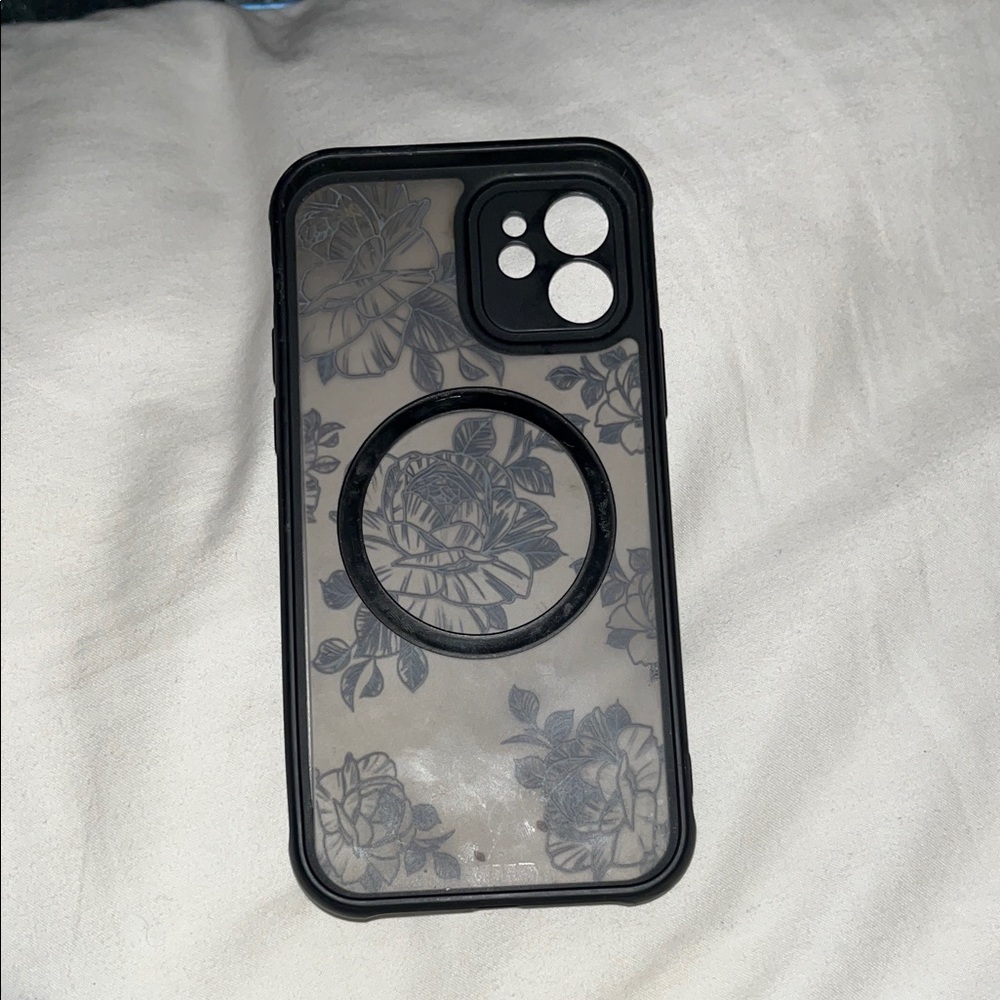 Floral Black Phone Case - Picture 6 of 6
